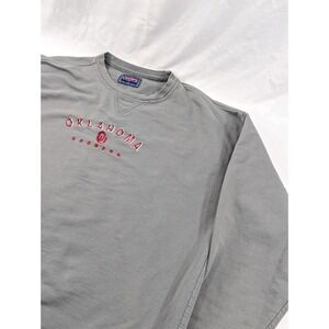 Vintage Champs Men's Pullover OU XXL University Of Oklahoma OU Gray‎ Sweatshirt